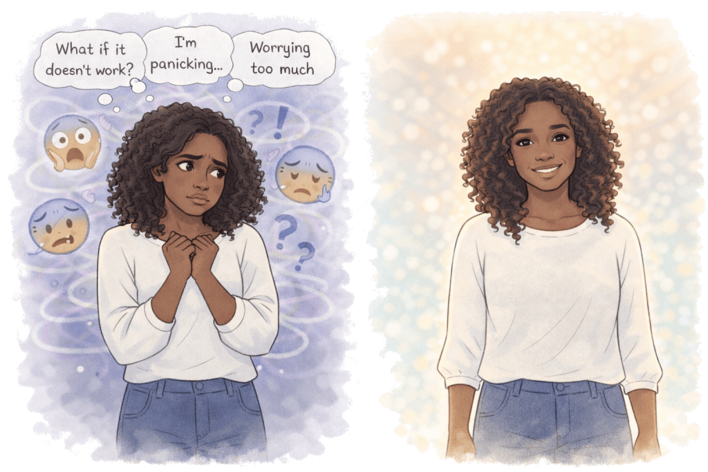 Anxiety Service before and after